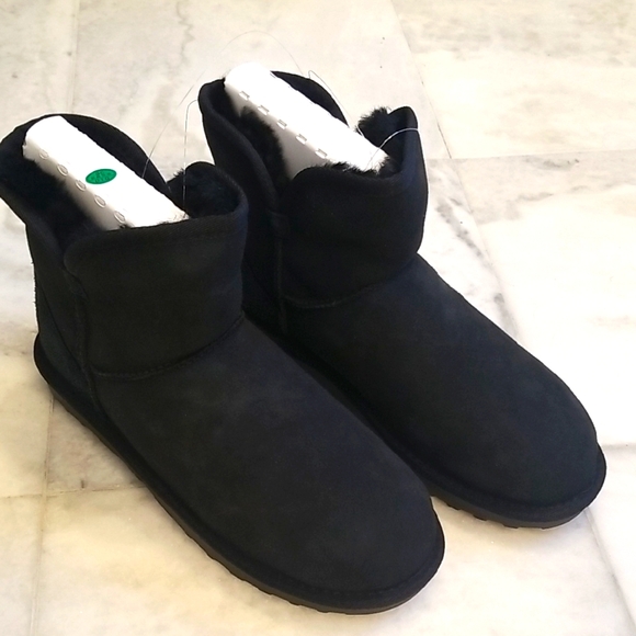 Kirkland Signature Shoes - Kirkland Black Suede Shearling Ankle Boots Size 8 New In Box